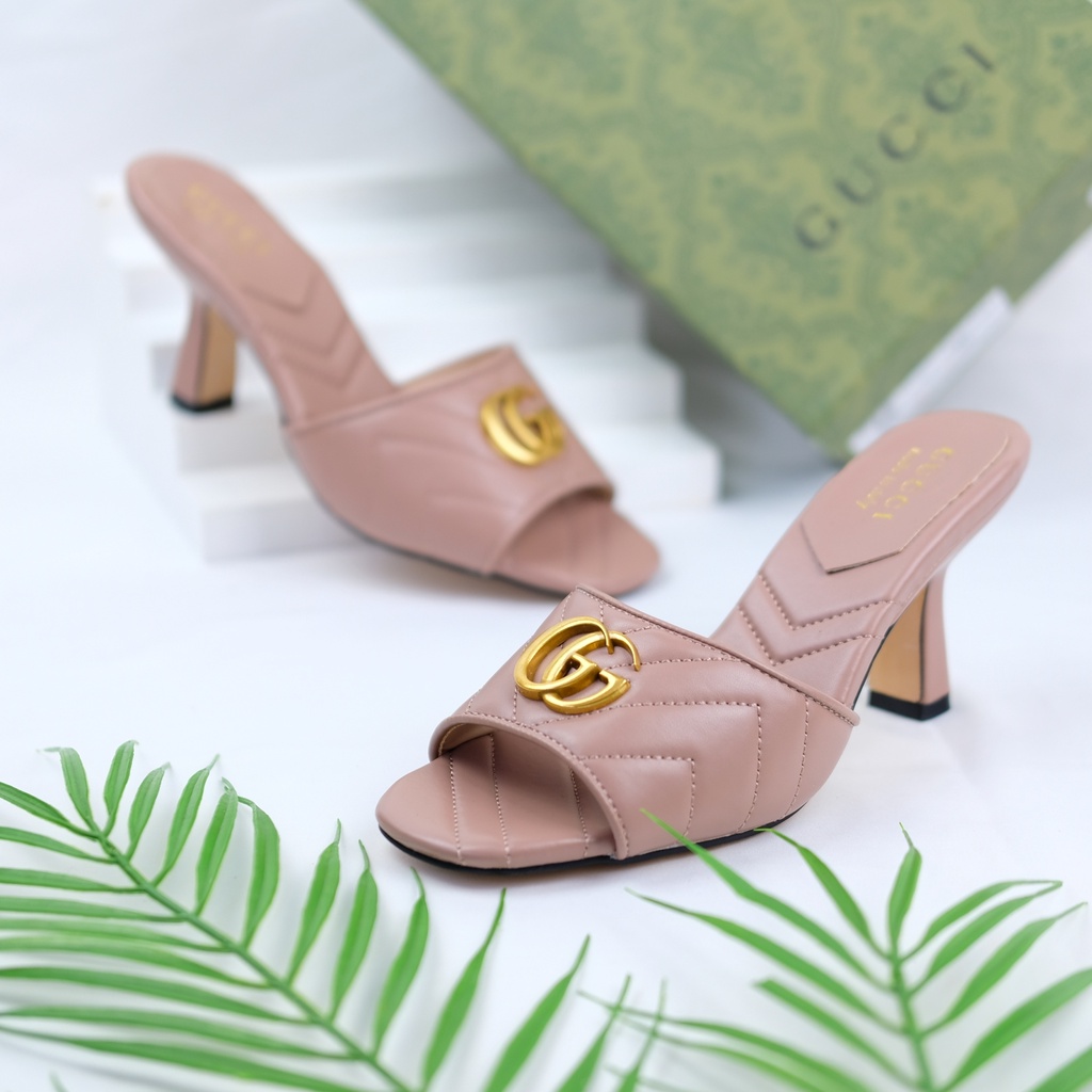 [7.7 Boombastis Sale⚡] - SENDAL WANITA GC HEELS SANDALS GCS007 PREMIUM IMPORT