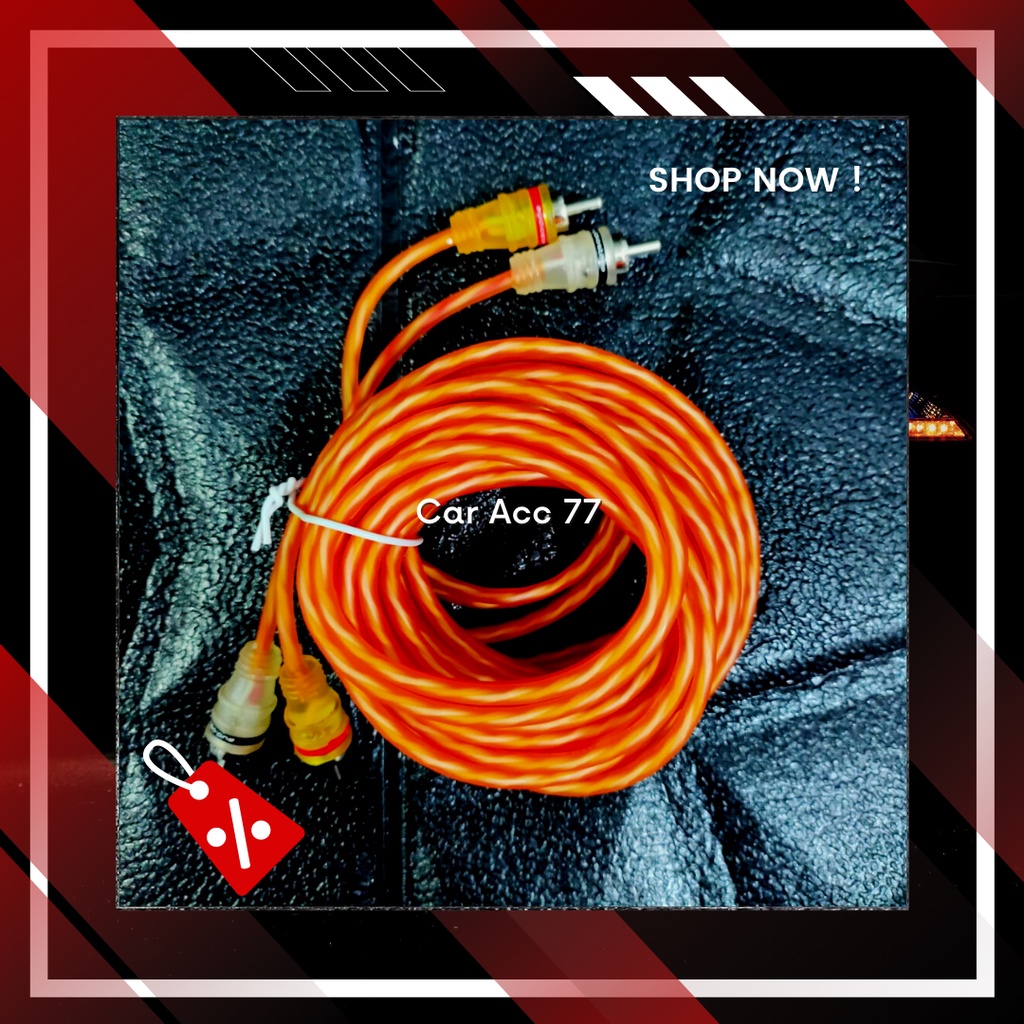 KABEL RCA 5 METER KABEL AUDIO MOBIL RCA 5 METER HIGH QUALITY