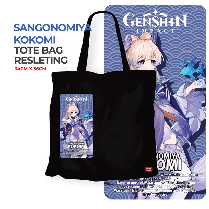 Galeri Otaku - Totebag Premium Genshin Impact Edition