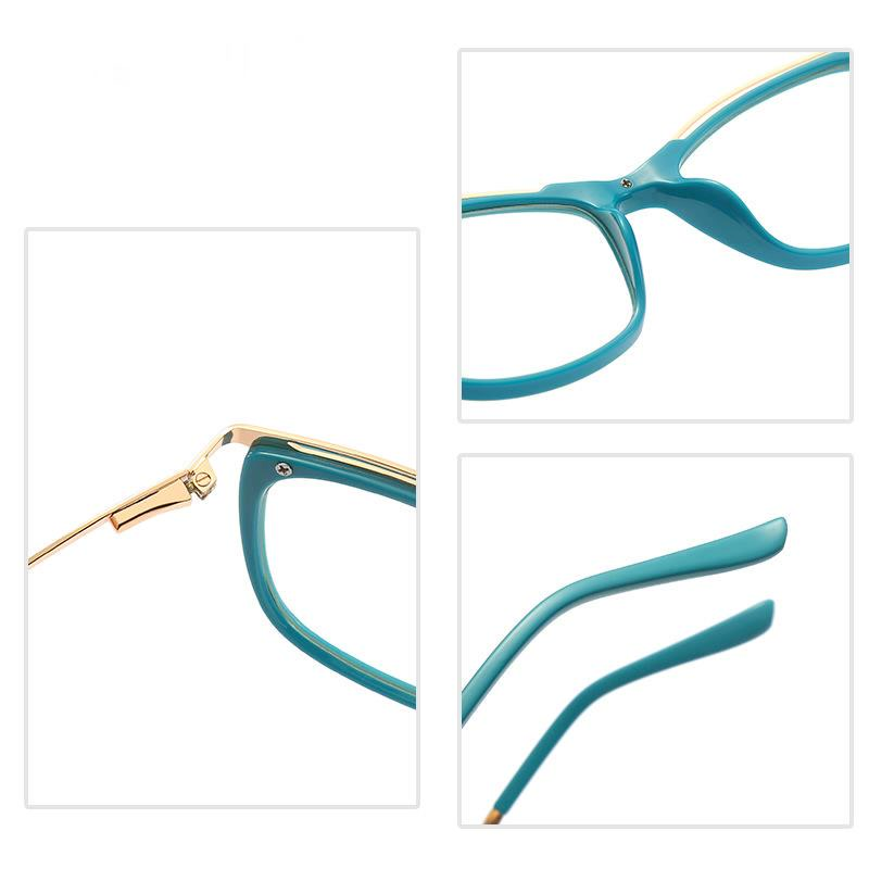 【YUZHU】COD New Fashion Anti-blue Light Personality Curved-leg Glasses untuk Wanita