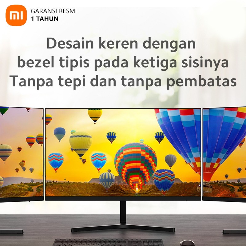 Monitor Mi 23.8 Desktop Monitor 1C 75Hz 1080p Full HD 24 inch Xiaomi include packing kayu KHUSUS J&T-3