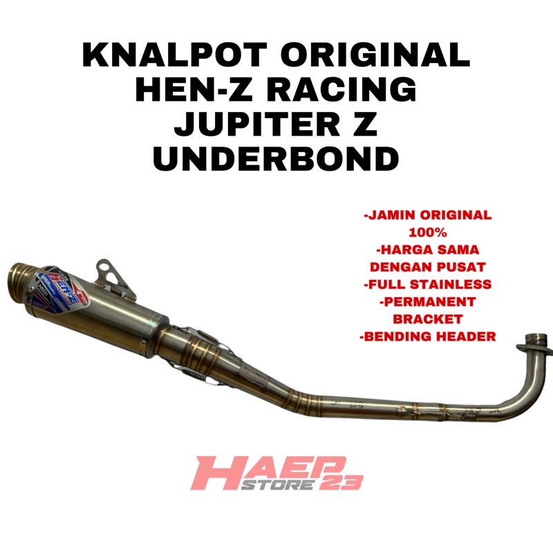 KNALPOT ORIGINAL HEN-Z RACING JUPITER Z UNDERBOND