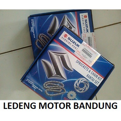 Gear Set Satria FU Rantai Komplit GirSet Depan Belakang Original SGP