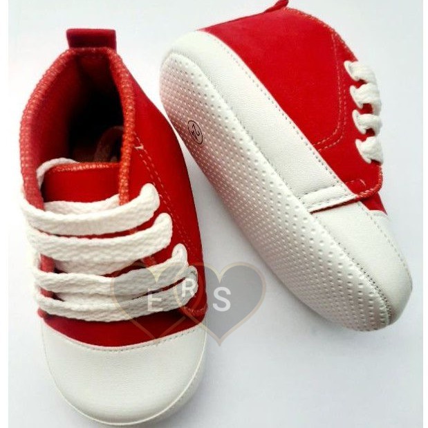 TOKOERS PRL02 Sepatu bayi newborn prewalker motif tali  umur 1 s/d 12 banyak warna