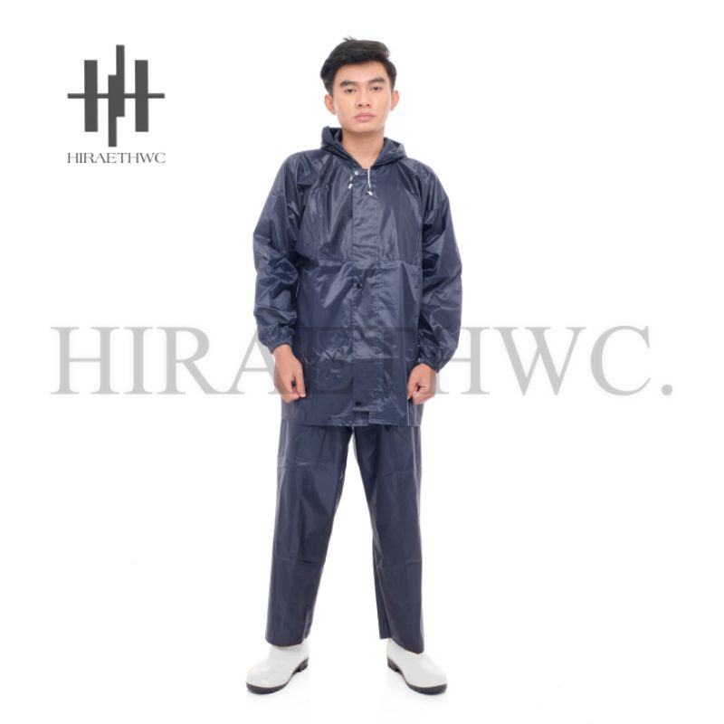 JAS HUJAN SET BAJU DAN CELANA / STELAN JAS HUJAN NAVY