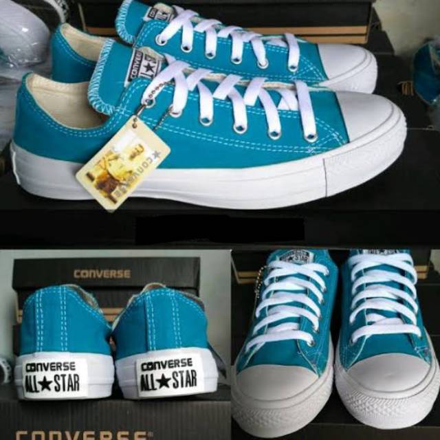 Sepatu Converse Allstar Biru Tosca Polos