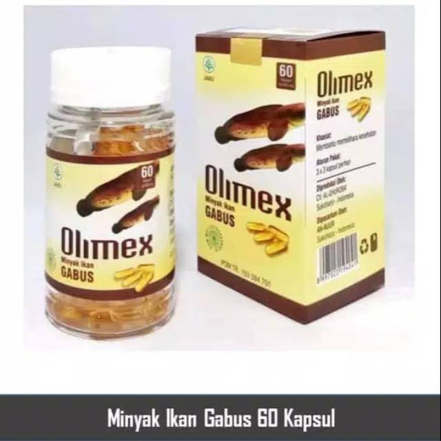 Olimex kapsul minyak ikan gabus albumin minyak kutuk