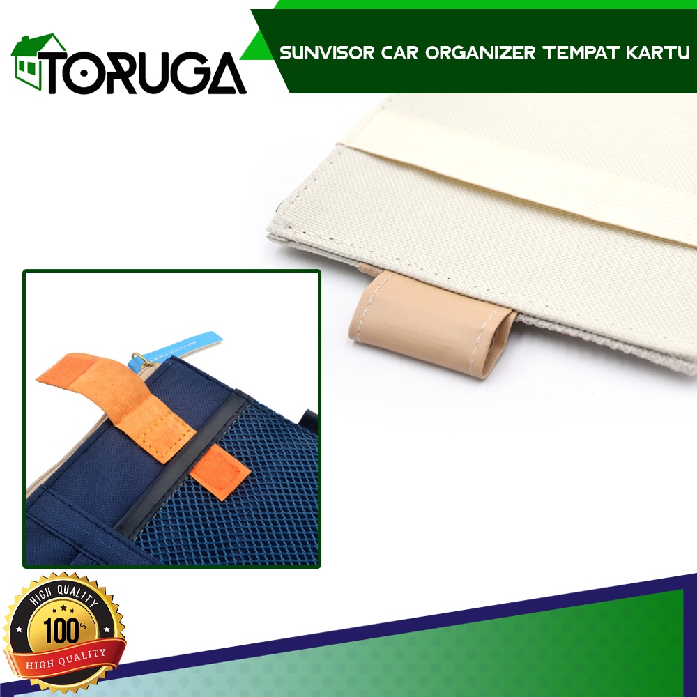 SUNVISOR CAR ORGANIZER TEMPAT KARTU EMONEY TISSUE PEN MOBIL SUN VISOR