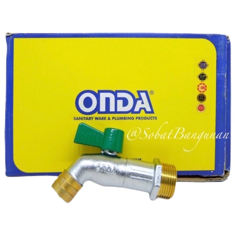 Kran ONDA 3/4” KUBC Kuningan / Kran Tembok ONDA 3/4” inch KUBC Kuningan