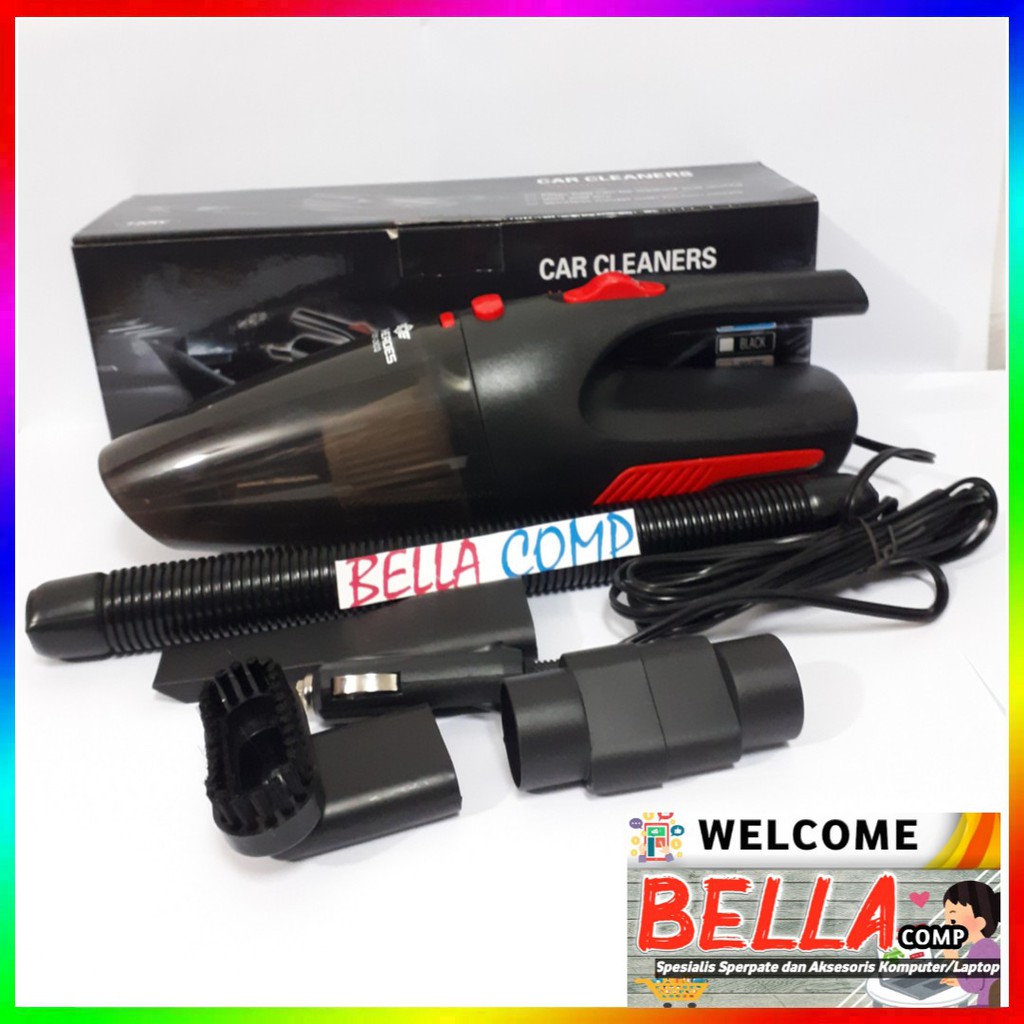 Paket Vakum+ Adaptor l Vacuum Cleaner untuk Mobil,Bisa dirumah. Vacuum Cleaner Mobil Handheld Fakum Pembersih Debu Daya Hisap,Pembersih Debu dirumah,Mobil 12V 120W