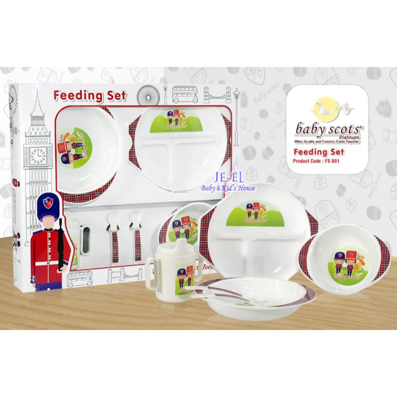 Baby Scots Feeding Set Piring Makan Bayi FS001