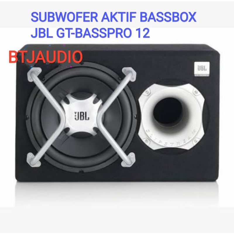 SUBWOOFER AKTIF MOBIL MODEL BASSBOX JBL GT-BASSPRO12 by HARMAN KARDON (ORIGINAL RESMI JBL INDONESIA)