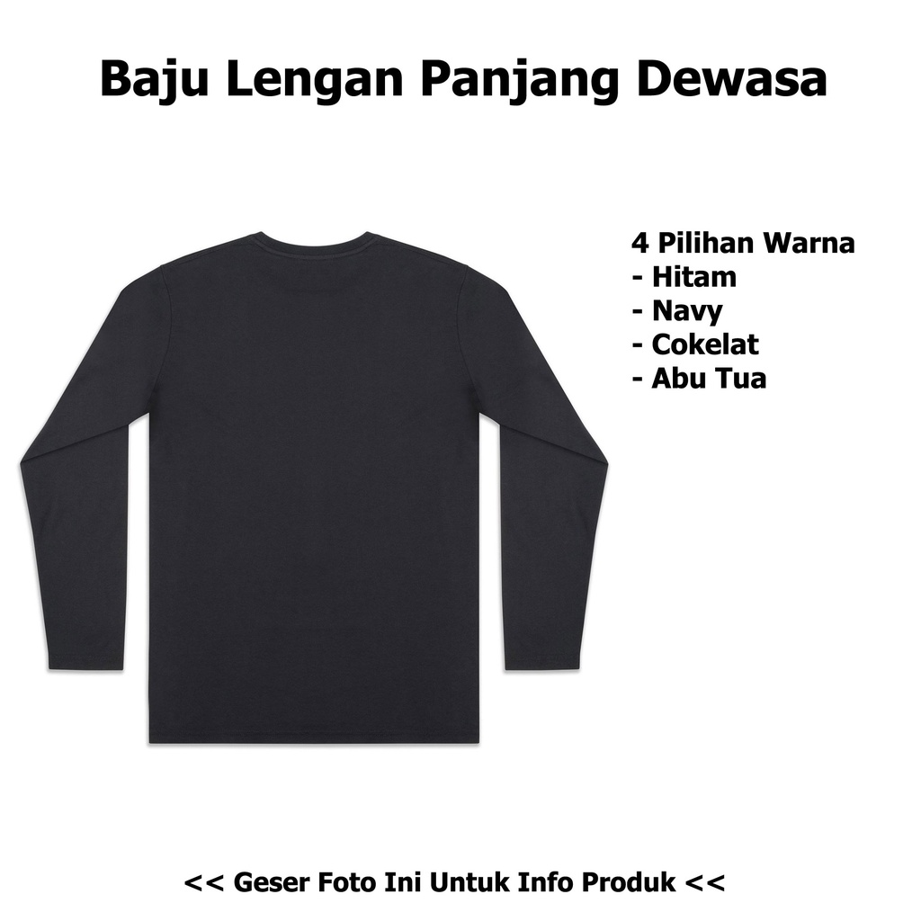 Baju Lengan Panjang Dewasa (Fit to BB 75 KG; Tinggi Badan 175 CM)