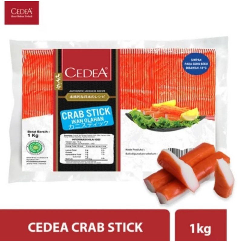 

Cedea Crab Stick Olahan 1 kg (Frozen Food)