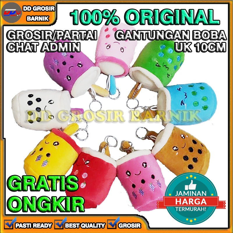 [DGB] GANTUNGAN KUNCI BONEKA BOBA KECIL MINI IMUT LUCU MURAH 10CM 10 CM