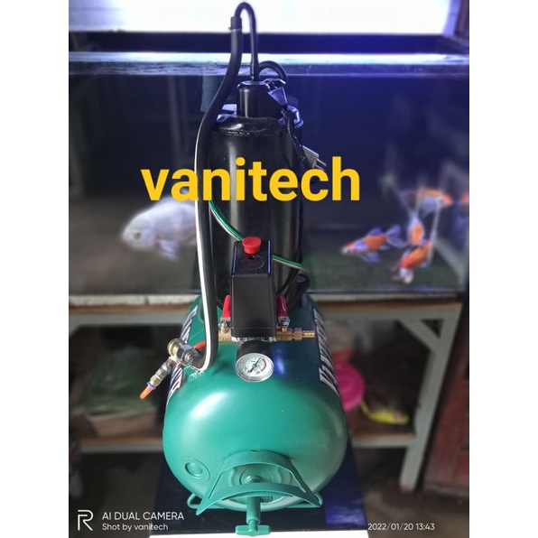 VANITECH - KOMPRESOR RAKITAN AC 1PK, 600 WATT, angin kenceng 120psi+