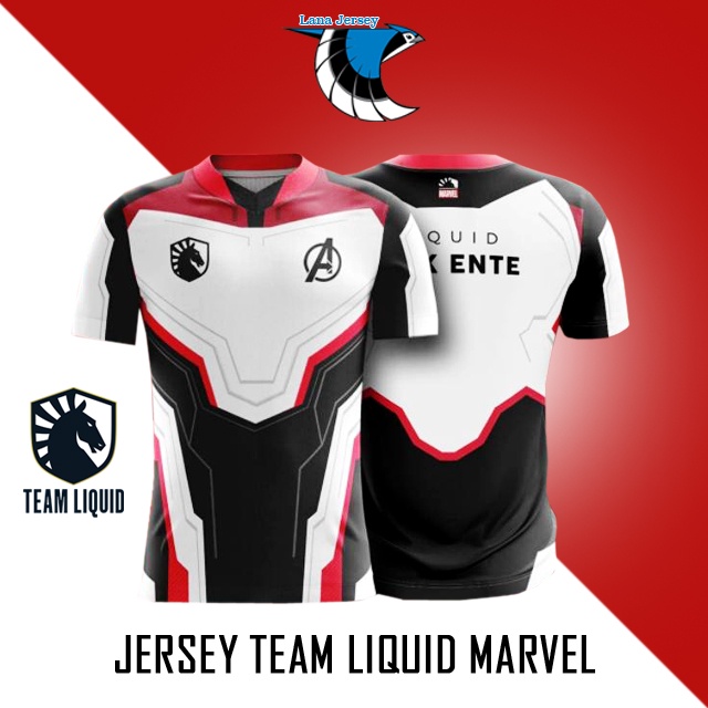 JERSEY LIQUID X MARVEL  2021 GAME DOTA 2 WILDRIFT PUBG (FREE NICKNAME)