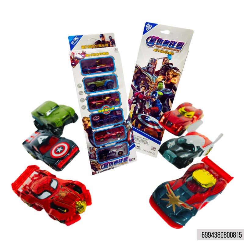 Mainan Anak Diecast Mainan Mobil Avengers karakter superhero mobil figure superhero avengers mobilan kecil karakter lucu mainan mobil koleksi mainan mobil mobilan sni car avengers