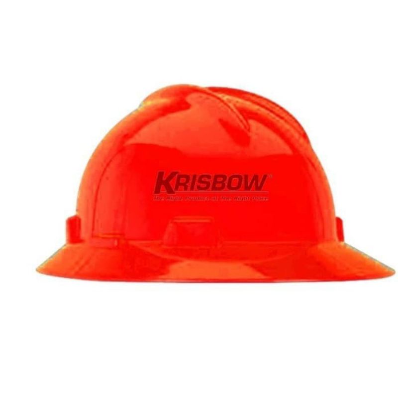 HELM SAFETY FULL BRIM RED KRISBOW ORIGINAL