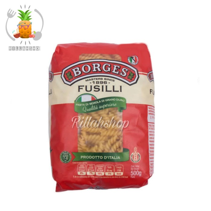 

Borges Pasta Fusilli 500g