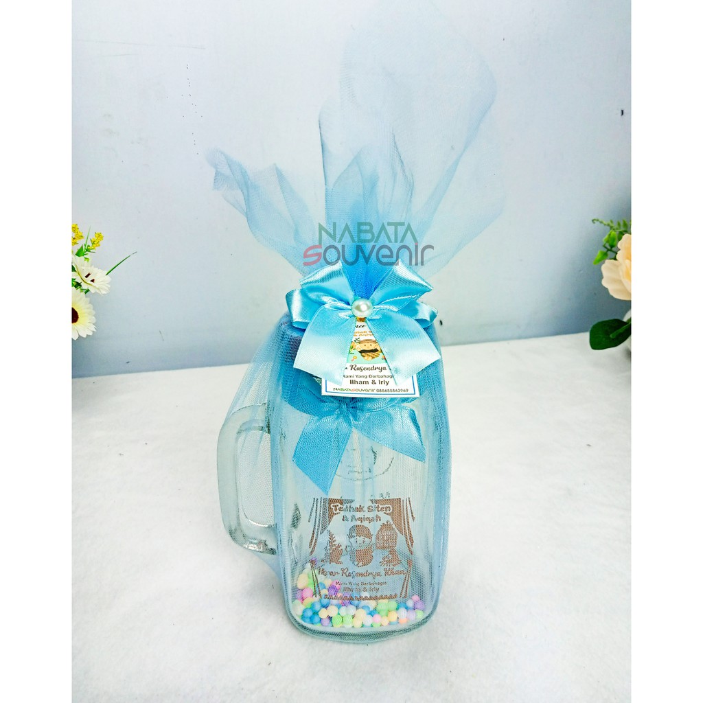 Souvenir Pernikahan Unik 2021 | Cinderamata  Drink Jar FREE Sablon