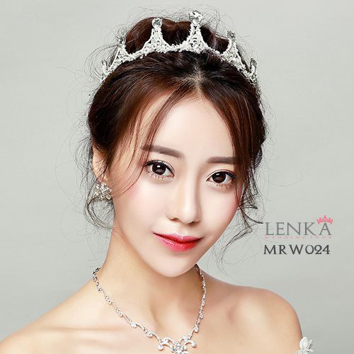 [READY STOCK] MAHKOTA MUTIARA PESTA WEDDING TIARA PENGANTIN PUTIH MRW024