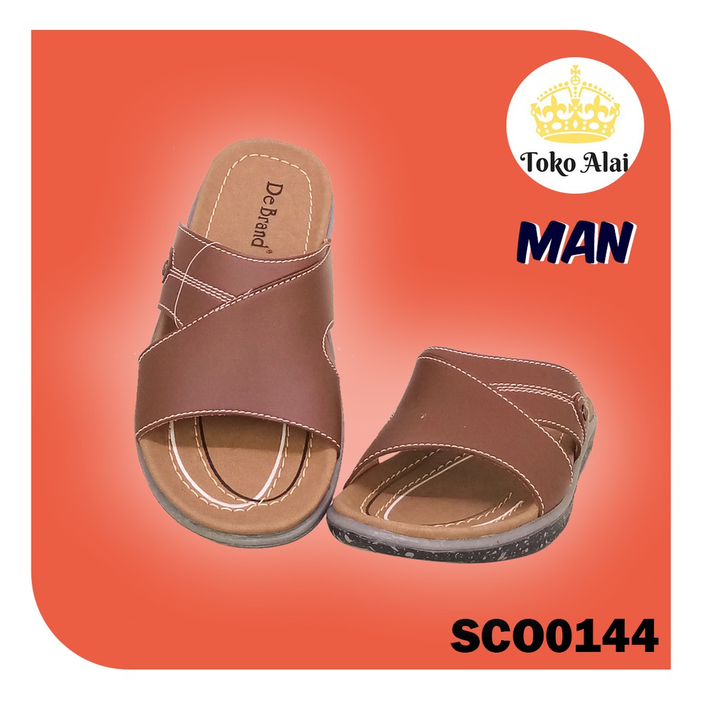 Sandal Pria Slide / Selop Santai DE BRAND ONTARIO 403 Size 40-43 SCO0144