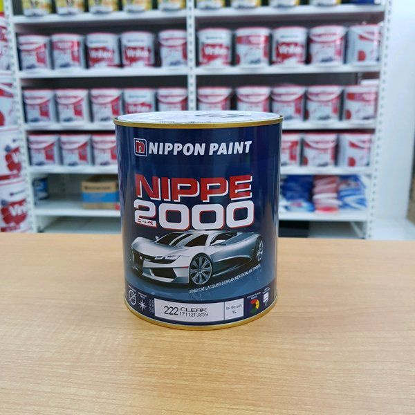 Cat Mobil Nippe 2000 Nippon Paint Hitam dan Putih 1 Liter Cat Kendaraan Cat Kaleng Siap Pakai Duco