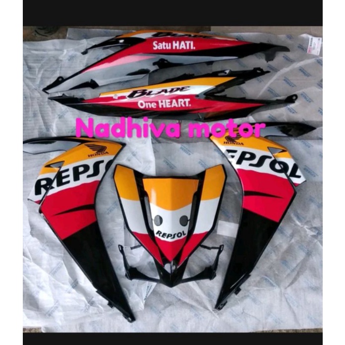 cover body depan belakang blade new repsol 2012 2013