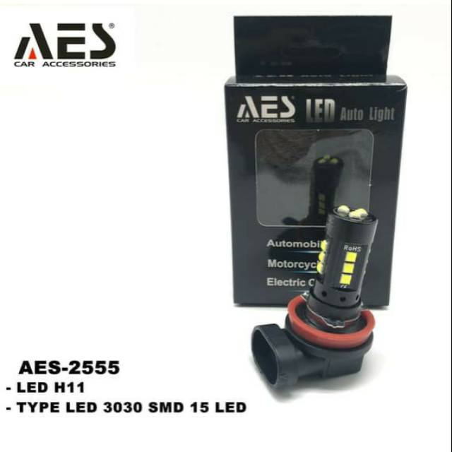 Led H11 SMD3030 DC merkAES