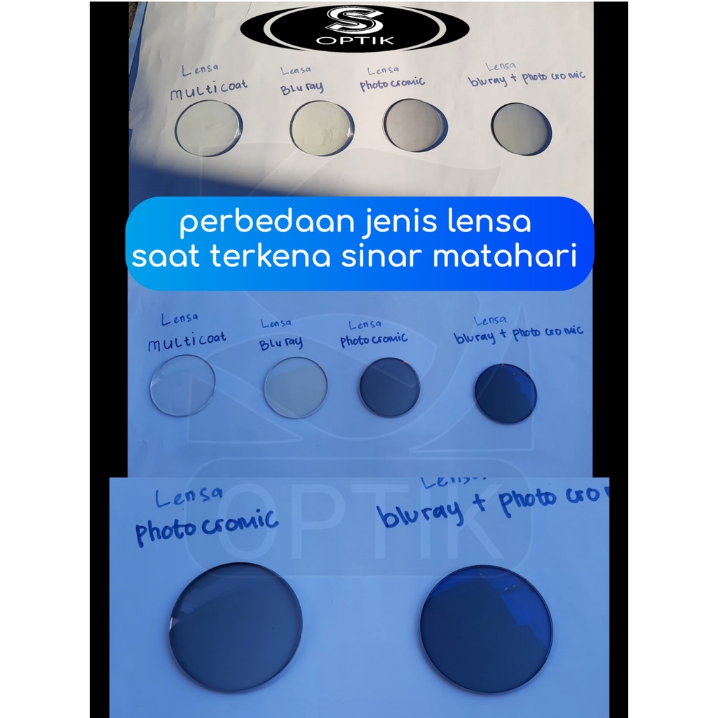 Kacamata minus antiradiasi photocromic blueray bluecromic wanita/pria termurah