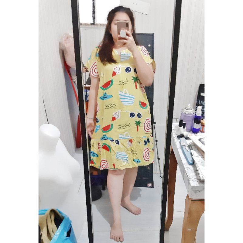 DASTER BUSUI MOTIF KEKINIAN RAYON PREMIUM / DASTER RUFFLE MOTIF /  DASTER VIRAL KEKINIAN / HOMEDRESS