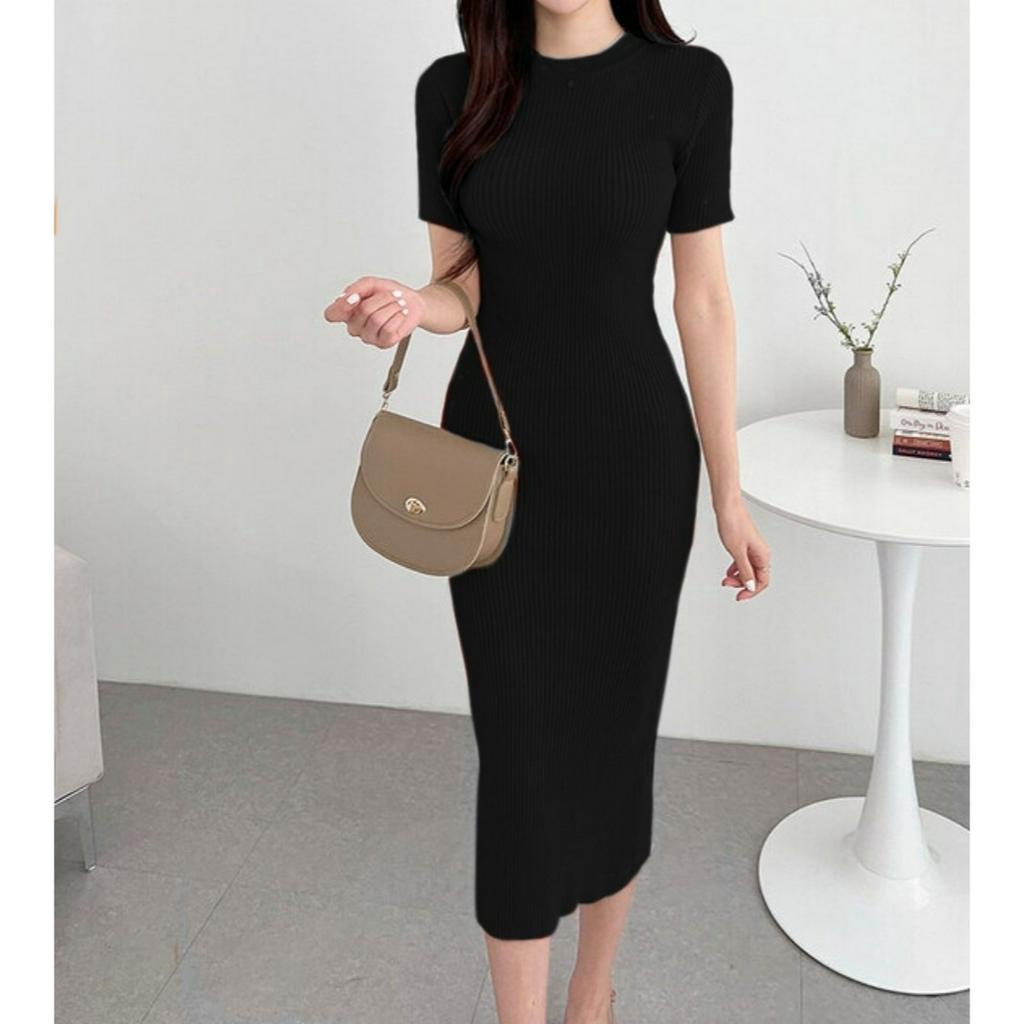 HANOLSHOP Dress Mmaddyy - Casual Dress Terbaru - Dress Midi Wanita