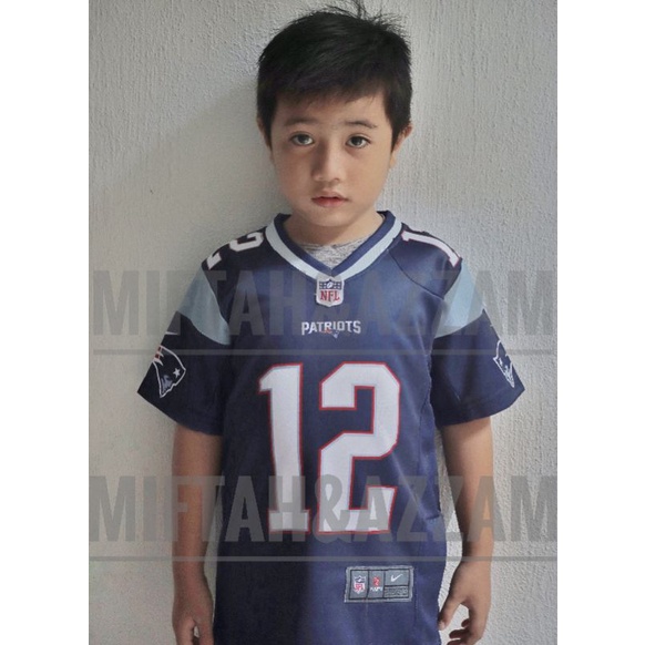 Jersey NFL -Patriot Brady untuk Anak