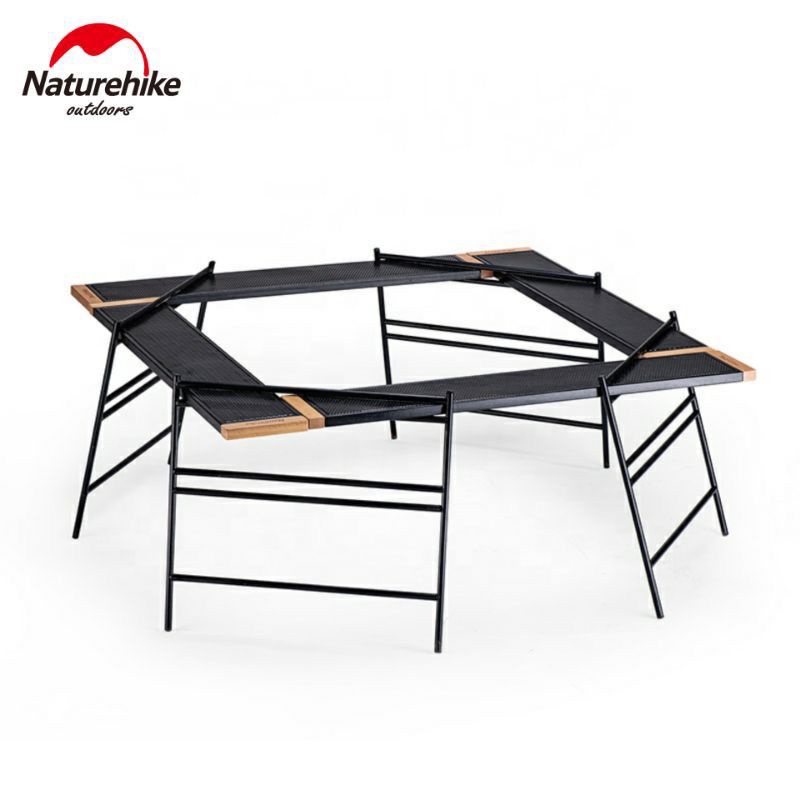 MEJA LIPAT OUTDOOR PIKNIK NATUREHIKE NH20JJ012 SPLICING CAMP TABLE CAMPING MEJA MULTIFUNGSI RAK