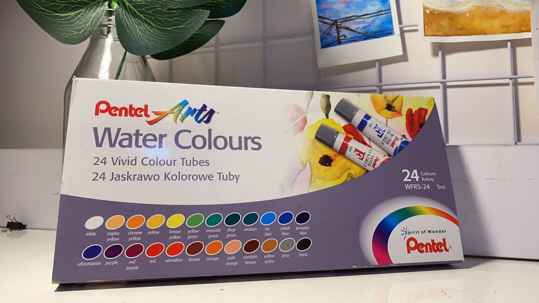  Cat  air  pentel  water colors 24  warna  Shopee Indonesia