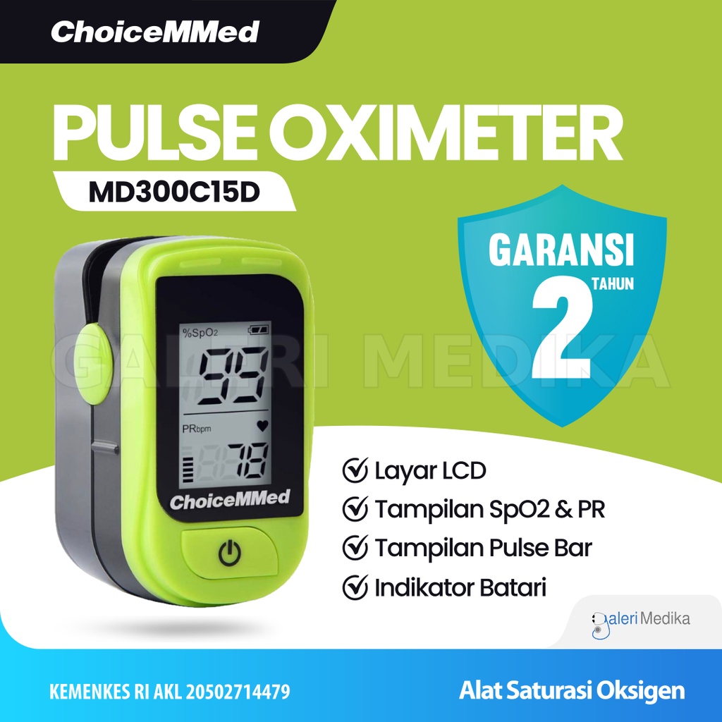 Choicemmed Fingertip Pulse Oximeter MD300C20 - Alat Ukur Kadar Oxygen