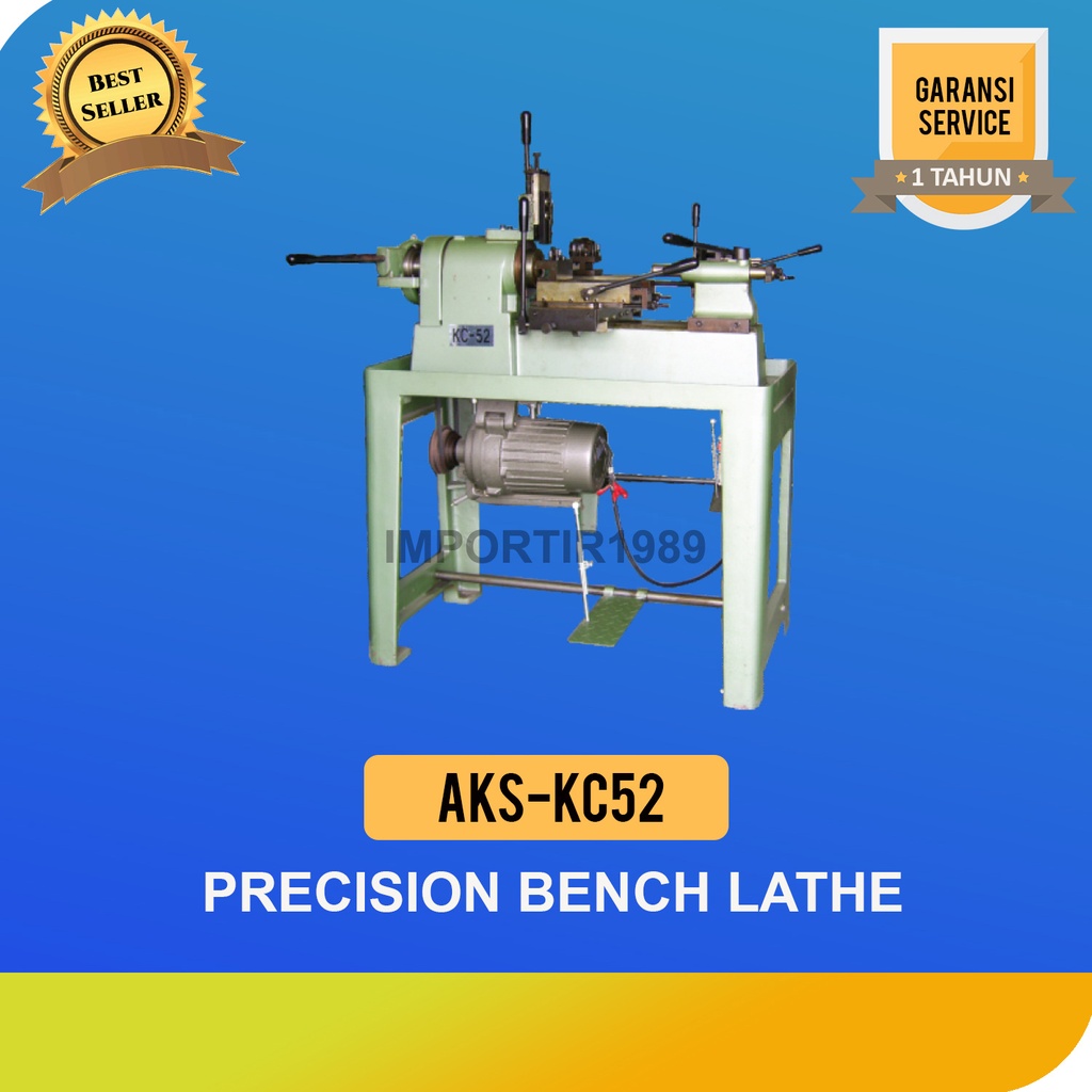 Mesin Bubut Turret Besi Precision Bench Lathe Machine 2Hp KC - 32