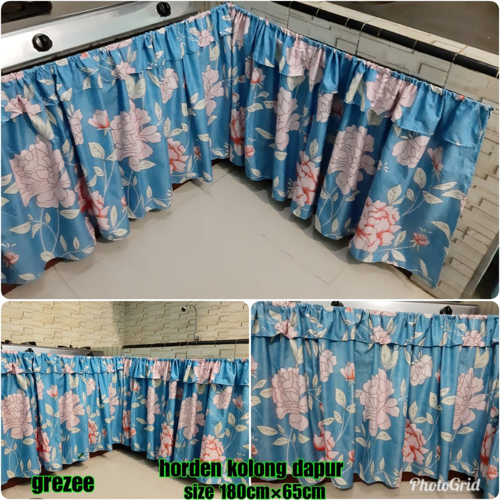 Horden Murah Gorden Kolong Dapur Kompor Ukuran 180cm X 65cm