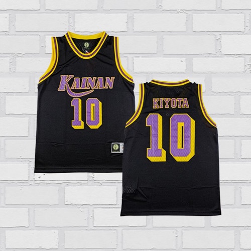 Baju Jersey Basket Slamdunk Series Nobunaga Kiyota Kainan Hitam - M