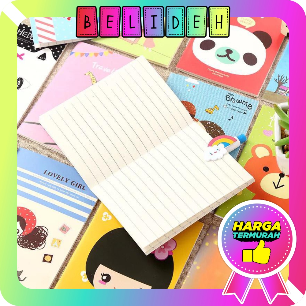 

☛BELIDEH☚ Buku Tulis Mini Motif Kartun Note Book Mini Cartoon Mini Book Notepad Karakter Buku Tulis Memo Kecil Murah R038