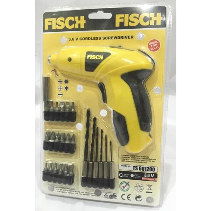 Tersedia FISCH-TS601200 Fisch Mesin Bor Obeng Baterai Cordless Screwdriver- Berkualitas