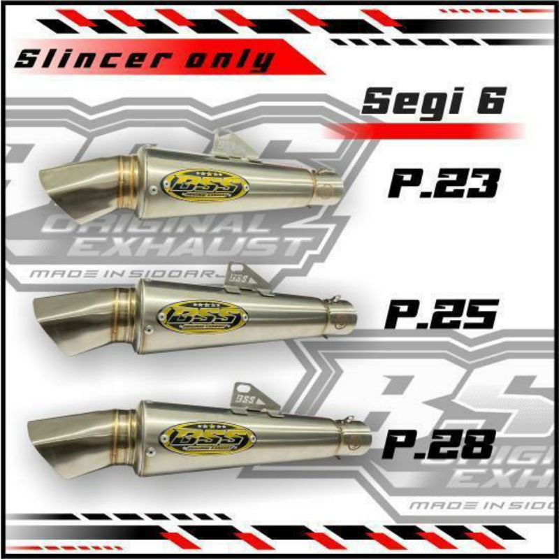 slincer segi 6 bss muffler original
