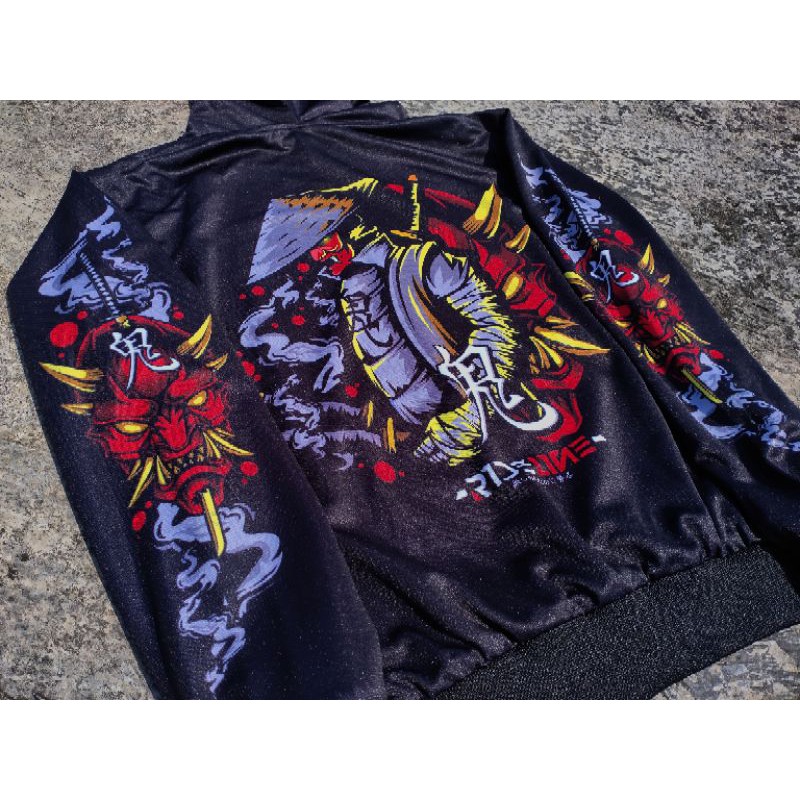 HOODIE SUNMORI RIDELINE DEVIL SAMURAI GOLD