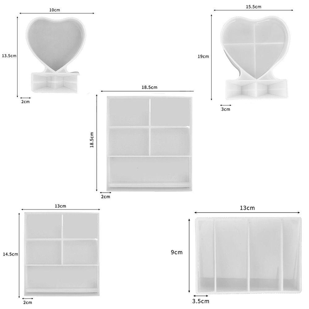 Solighter Cetakan Resin Kristal Epoxy Resin Liontin Membuat Perhiasan Alat Hadiah Hari Valentine Cetakan Silikon