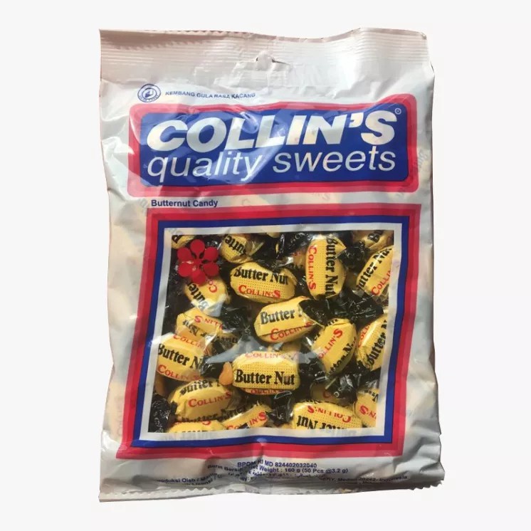 

PERMEN PEANUT BUTTER COLLIN 460GRAM COLLINS BUTTER NUT IMPORT CANDY
