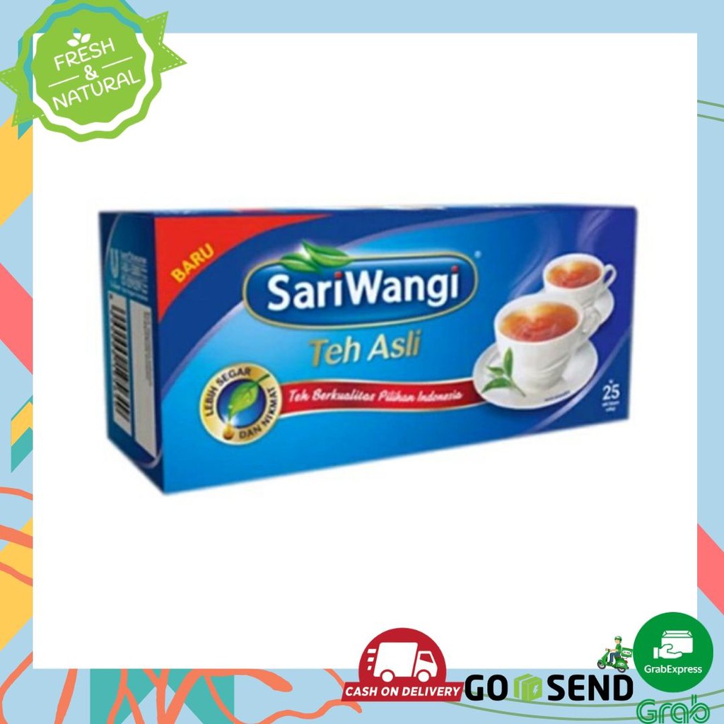 TEH SARIWANGI / TEH CELUP SARIWANGI ( Isi 25 kantong teh )