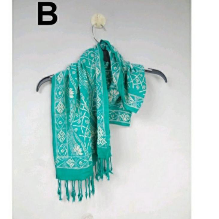 Terbaru.. Syal batik cap rayon halus murah