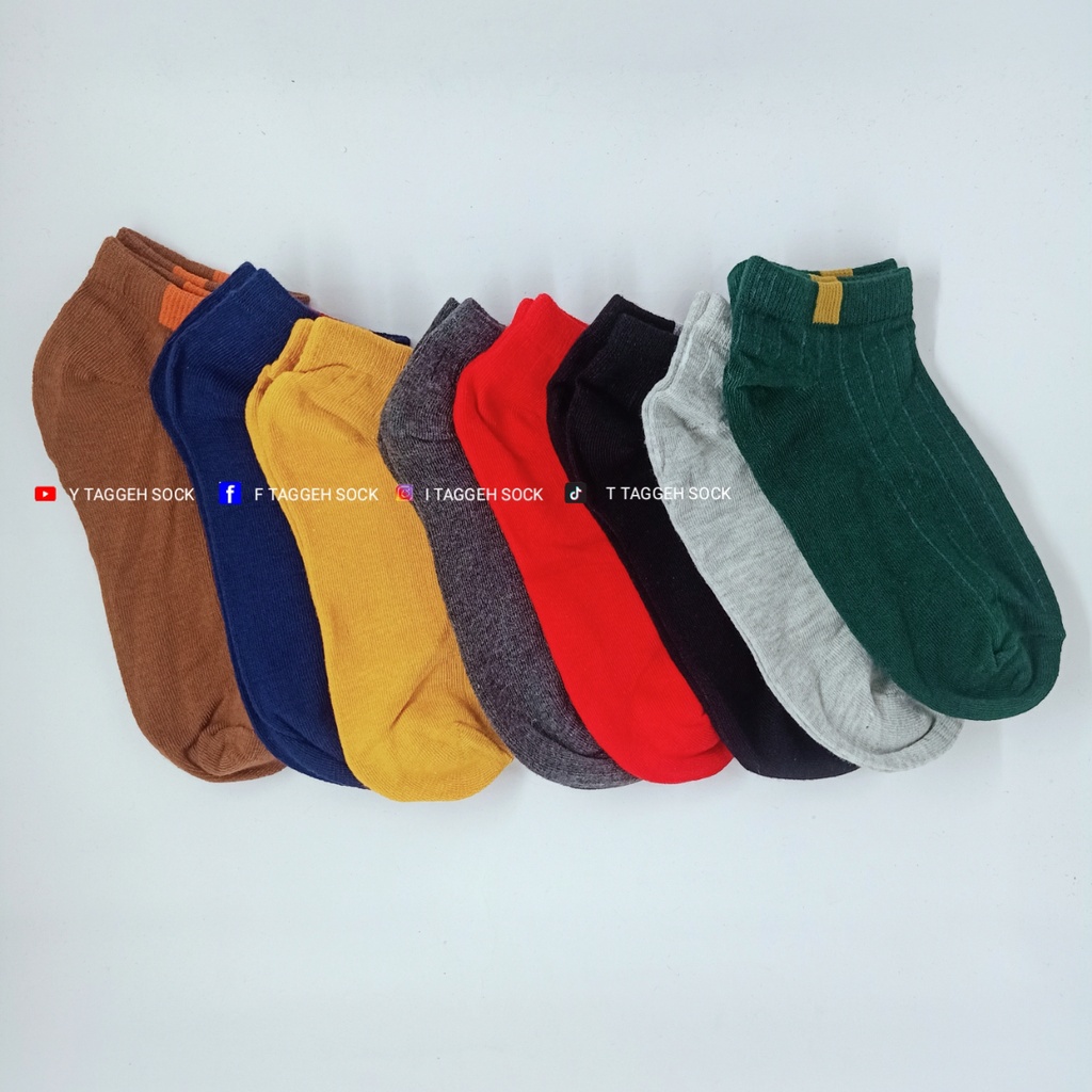 KAOS KAKI SEMATA KAKI IMPORT POLOS WARNA MOTIF GARIS