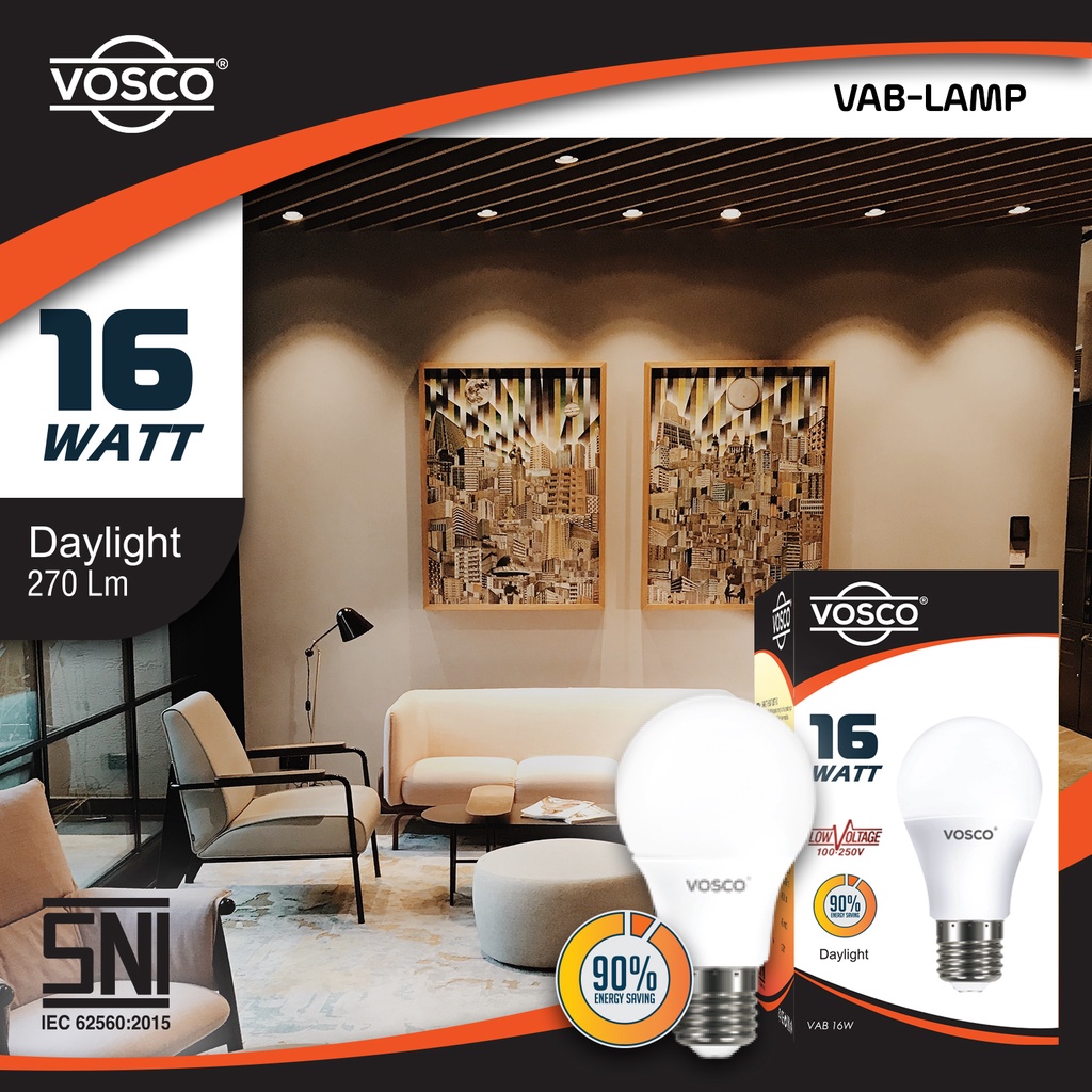 BOHLAM LAMPU LED GARANSI MURAH MODEL A BULB MERK ORIGINAL VOSCO BERIZIN SNI RESMI ORIGINAL 3 SAMPAI 22 WATT FREE ONGKIR